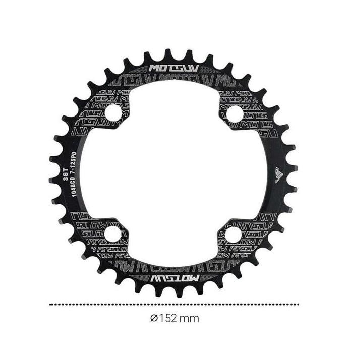 Gigi Crankset Sprocket Sepeda Aluminium 104BCD - BCD104
