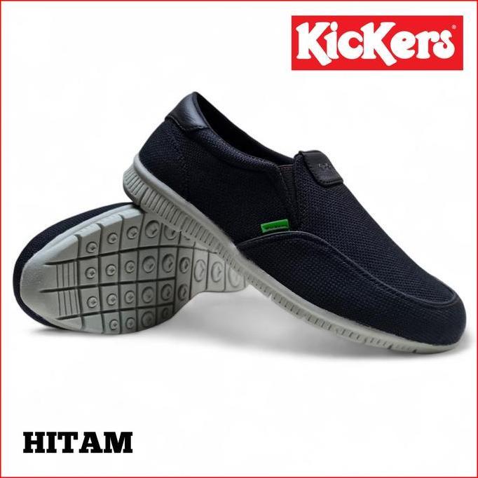 DB88 >> SEPATU KERJA KANTOR PRIA SLIP ON KICKERS / SEPATU KULIAH KICKERS SLOP TANPA TALI / SEPATU CO