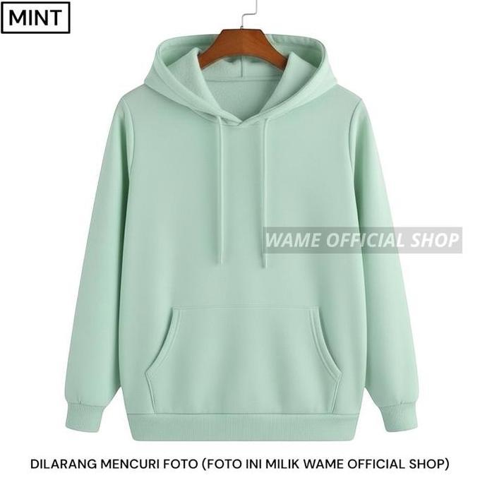 DS312 - WAME JAKET JUMPER HOODIE POLOS MOCCA PRIA WANITA FLEECE PE GRAMASI 240 UKURAN M L XL XXL WAM
