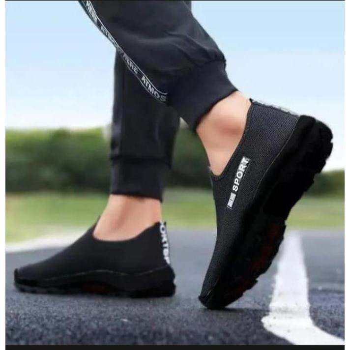 DR124 - Sepatu Pria Tanpa Tali Slip-on Terbaru 2023 Non Slip | sepatu pria dewasa | sepatu cowok