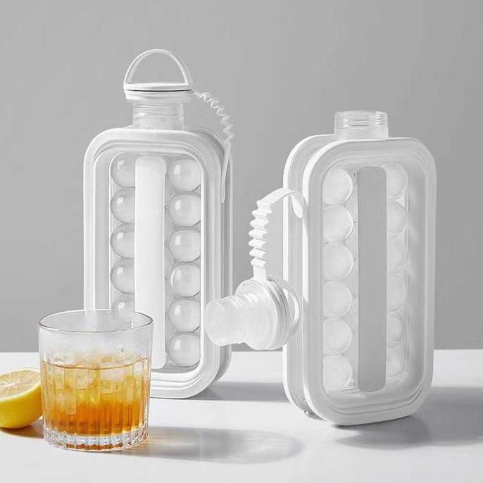 Botol Cetakan Es Batu Kotak Bulat Besar Kristal Ice Cube Maker Tray WI