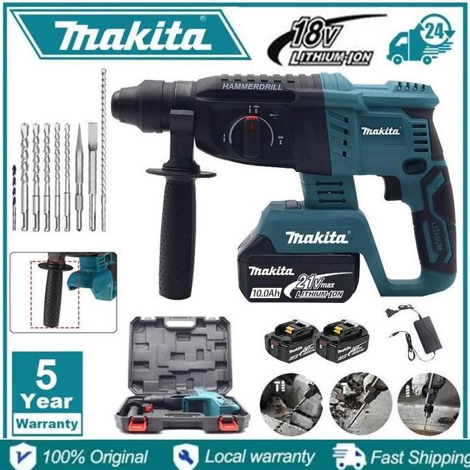 bejomingaal - [stok indonesia - garansi 5 tahun] makita hr242d 18v bor impact nirkabel, motor brushl