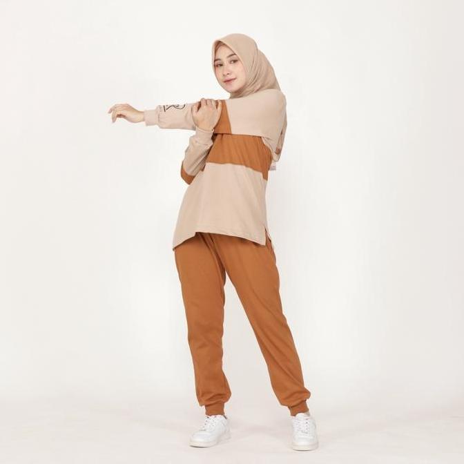 Layla Set - Setelan Baju Olahraga Wanita - Training - One Set Muslimah Setelan Olahraga