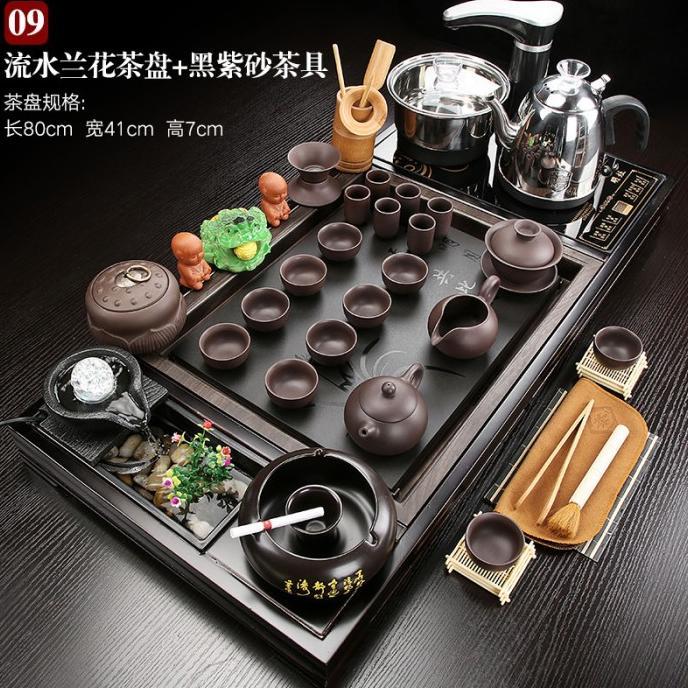 Chinese Tea Pot Set Kungfu Tea Set Tray Teapot Ceremony Komplit terlaris