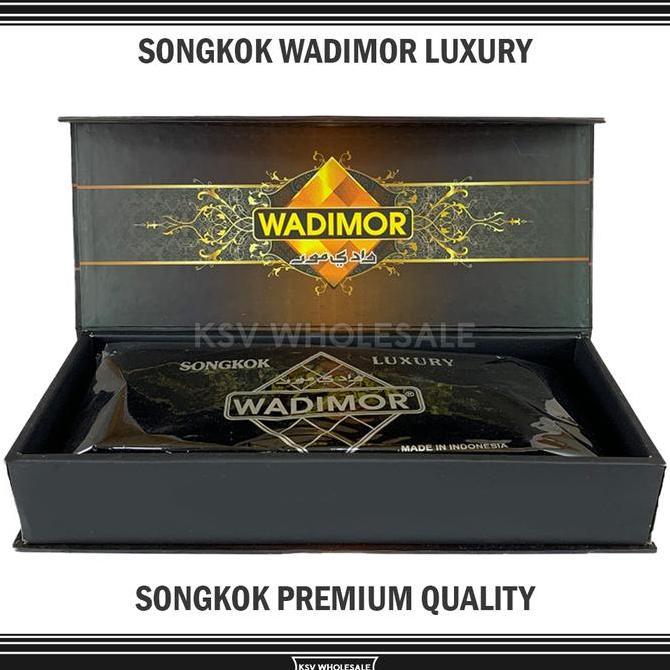 GROSIR (10 Pcs) Songkok Premium WADIMOR LUXURY Tinggi 9 ORIGINAL Peci Solat Hitam Mewah Pria Dewasa 
