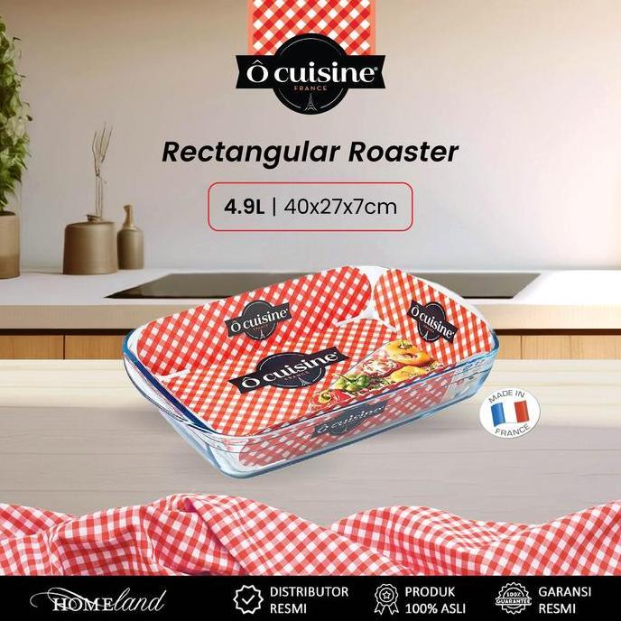 HNS Ocuisine Roaster / Loyang Kaca Persegi Oval