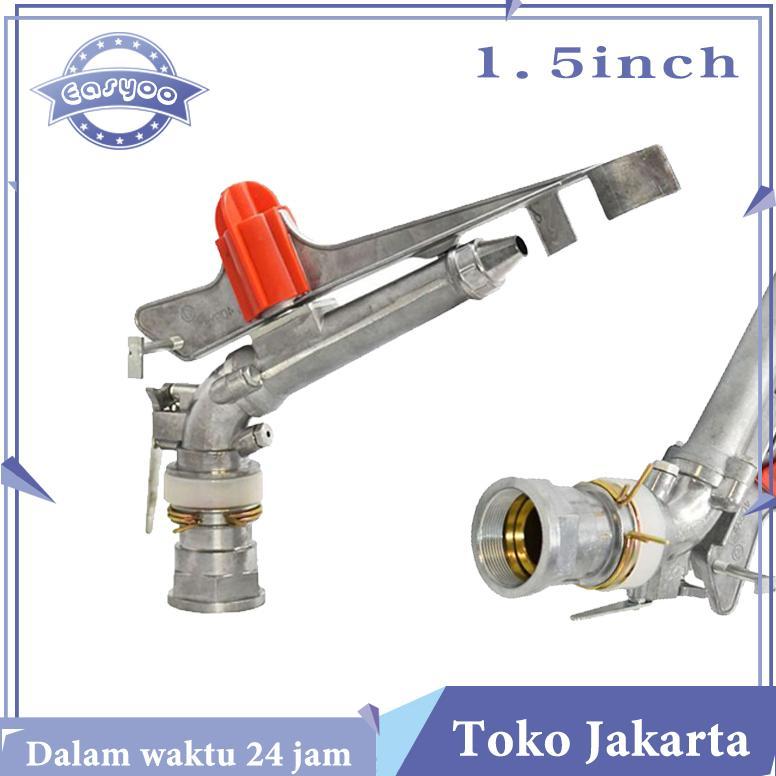 ARN Sprinkler Big Gun 1.5 Inci Sprinkler Pertanian Alat Siram Impact Rain Air Untuk Kebun Ladang Deb