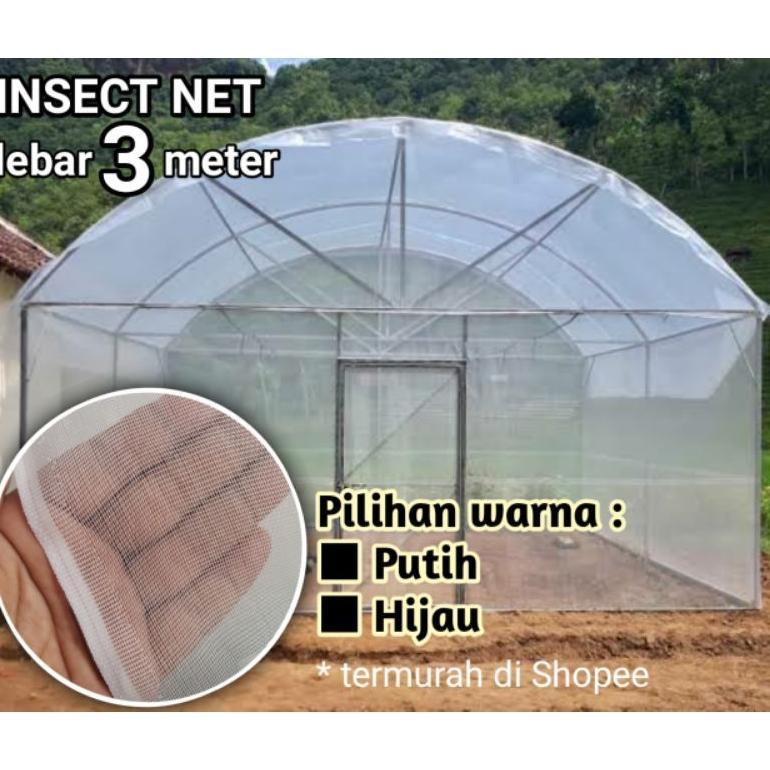ARN Insect Net Lebar 3 Meter Hijau Putih Roll