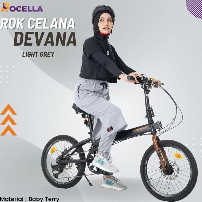 Rok celana olahraga wanita muslimah senam sepeda joging Devana Rocella