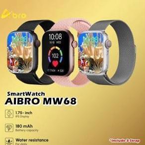 TERBARU - Aibro MW68 Smartwatch jam tangan olahraga sport GPS Tracking MW 68 Smart Watch LCD IPS Wat