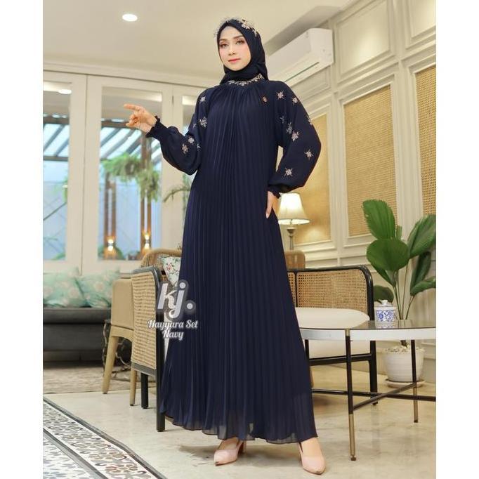 LABAYHIJAB/NAYYARA SET/GAMIS KHADIJAH MODE/GAMIS BORDIR/GAMIS PESTA/