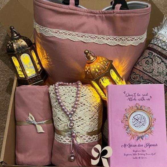Termurah / Hot Sale Hampers Mukena Set Seserahan Alat Sholat Hadiah Pernikahan Kado Istri Kado Cewek