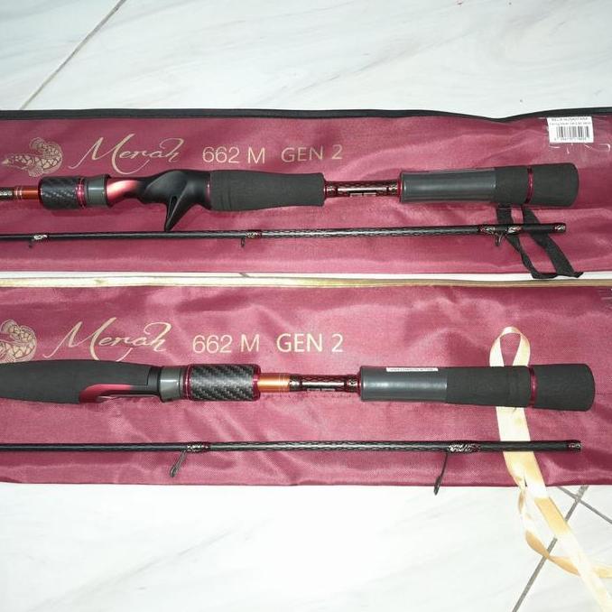 BEBAS ONGKIR - ROD Joran Cacing Merah 662M GEN 2 8-17lb BC/SP Relix Nusantara Free Packing pipa / Lu