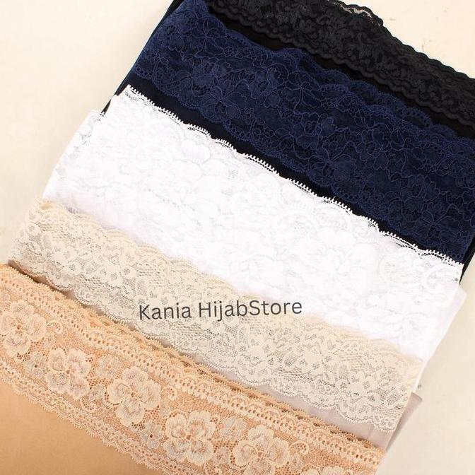 Celana kulot wanita panjang inner renda dalaman gamis dalaman rok bahan kaos rayon  premium