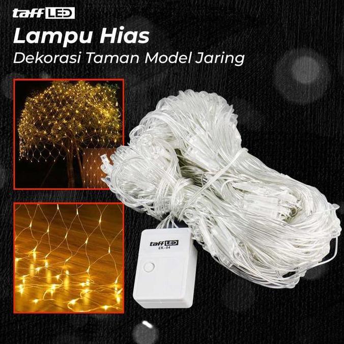 MAADSTORE Lampu Hias Jaring Net jala LED OUTDOOR WARMWHITE