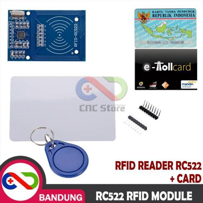 JHONXIE MFRC-522 RC522 RFID Module Reader Kartu RFID, E-KTP, E-Toll, & Keychain