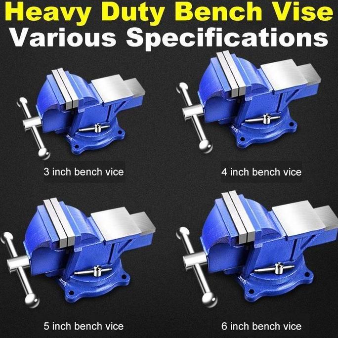 Catok Besi 5 Inci /Ragum Besi 4 Inci Catok Ragum mini / Catok Paron Ragum Bench Vice 125mm Tanggem M