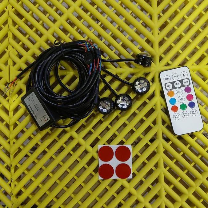 MAADSTORE Lampu Strobo pesawat remote control RGB