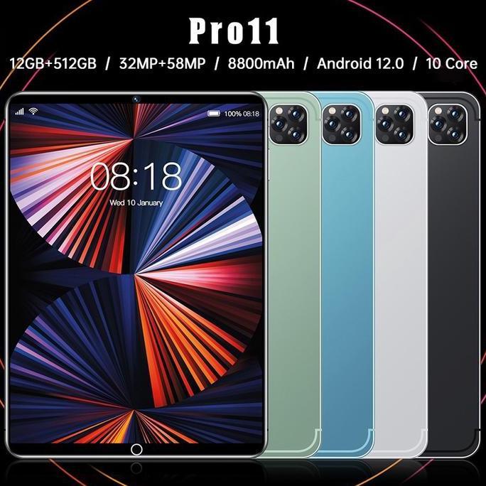 Allthebest- 2022 Tablet PC Asli Galaxy Tab Baru 12GB + 512GB Tablet Android 10