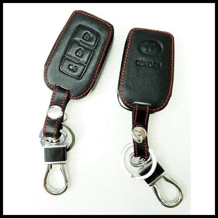 BEST DEAL SARUNG KUNCI REMOT MOBIL KULIT COVER LEATHER KEY ALL NEW AVANZA / VELOZ 2012 - 2015