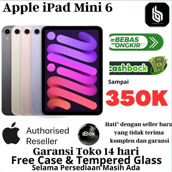 Allthebest- iPad Mini 6 256GB 64GB Second Like New Wifi Only Wifi Cell Grey Pink
