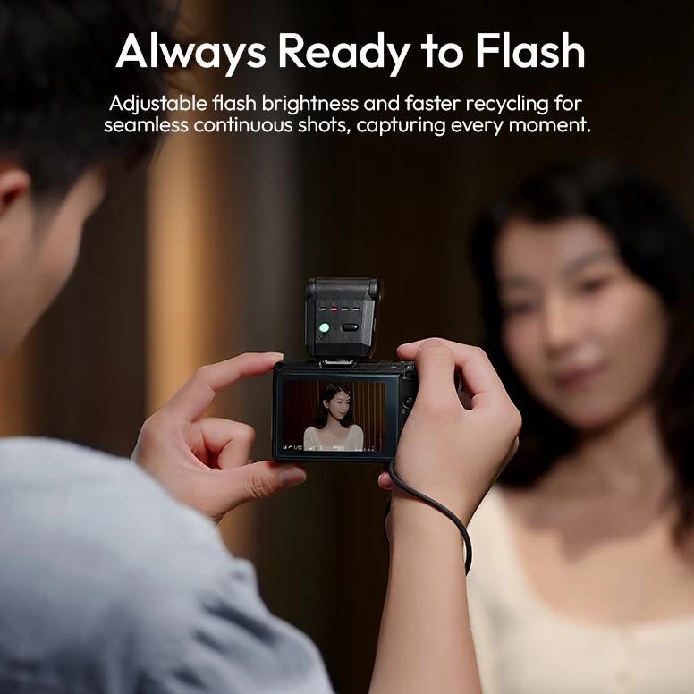 Ulanzi SL03 Mini Camera Flash Speedlite for Canon R5 Fuji X-T30 X-T5 Sony ZV-E10 Nikon Panasonic Oly