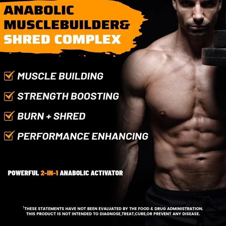 Anabol Ripped Anabolic Muscle Builder - Pre-workout for Stronger Muscles, Pumps, Energy and Enduranc