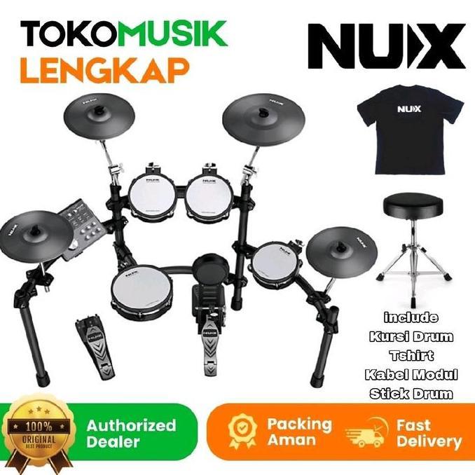 Bay_storeplus - Drum Elektrik Electric Drum Set Nux DM 7 X DM7X Drum Elektrik Nux DM 7X Garansi Resm