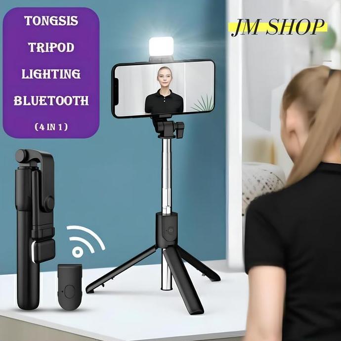 bardifamana - tongsis / tongsis tripod / tongsis 3 in 1 / selfie stick / tongsis hp / tongsis blueto