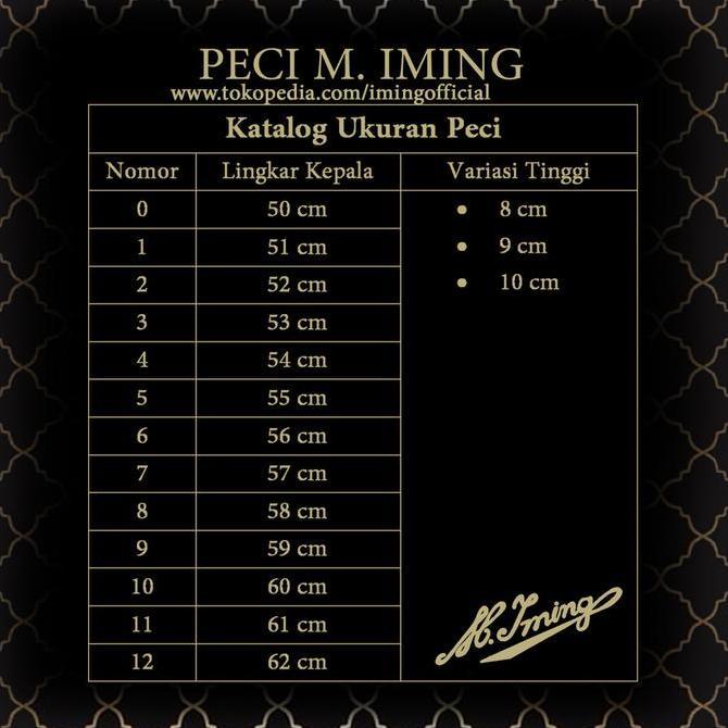 Peci M. Iming Original - Peci Polos Seri A