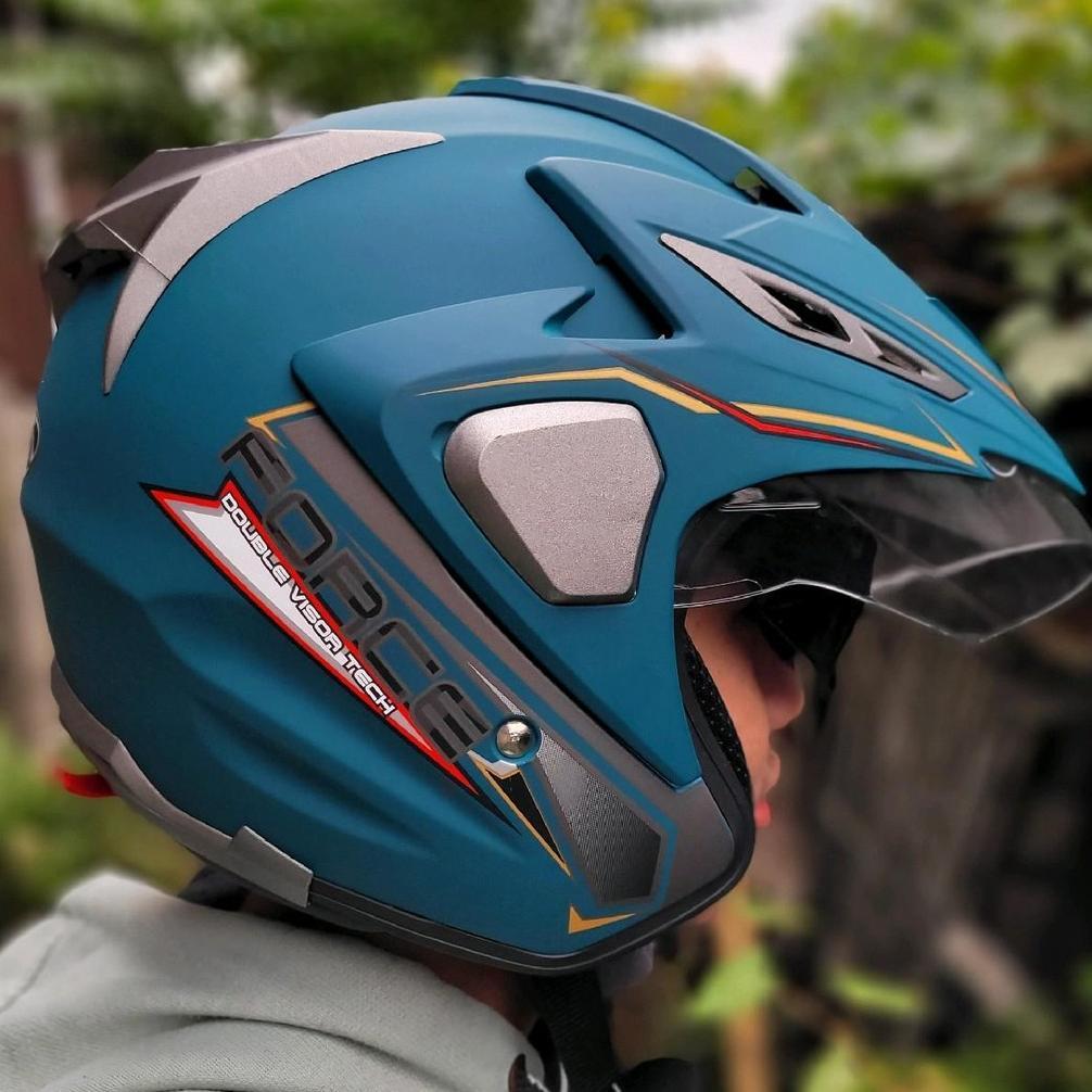 Helm Force SNI original anti pecah ada anti malingnya garansi Kaca Motor