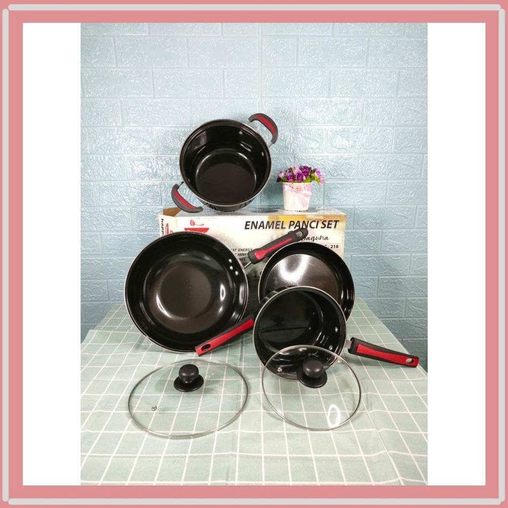 YOHOYO - Panci enamel set Happy Fun HF 218