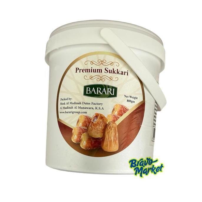 Kurma Sukari Ember BARARI 800 Gr Premium Dates Kemasan Terbaru Sukari Ember
