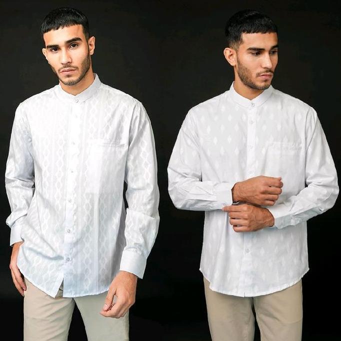 Casella Baju Koko Pria Lengan Panjang | Koko Couple Ayah-Anak Nizar Edition