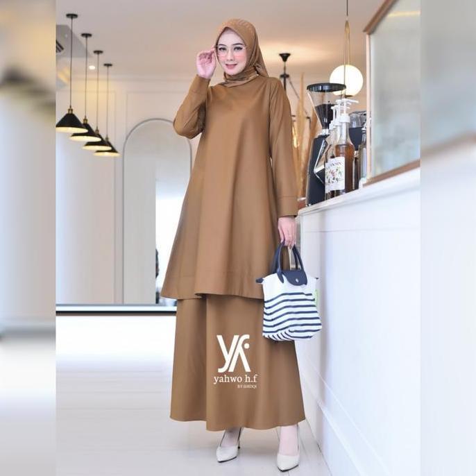 SETELAN ROK TUNIK PNS WANITA TERLARIS/BAJU KURUNG/SERAGAM KHEKI PEMDA PDH GURU ASN CPNS/Setelan Atas