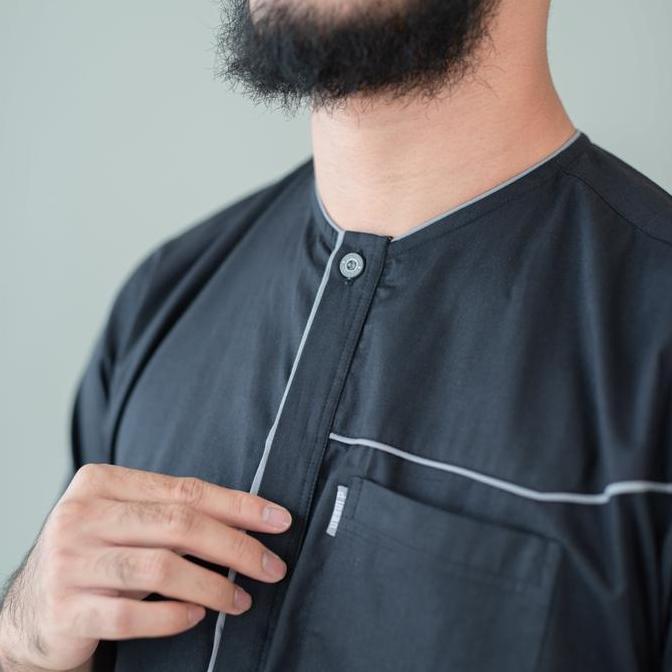 D'Ihsan Baju Koko Pria Lengan Panjang Baju Muslim Model Klasik Modif