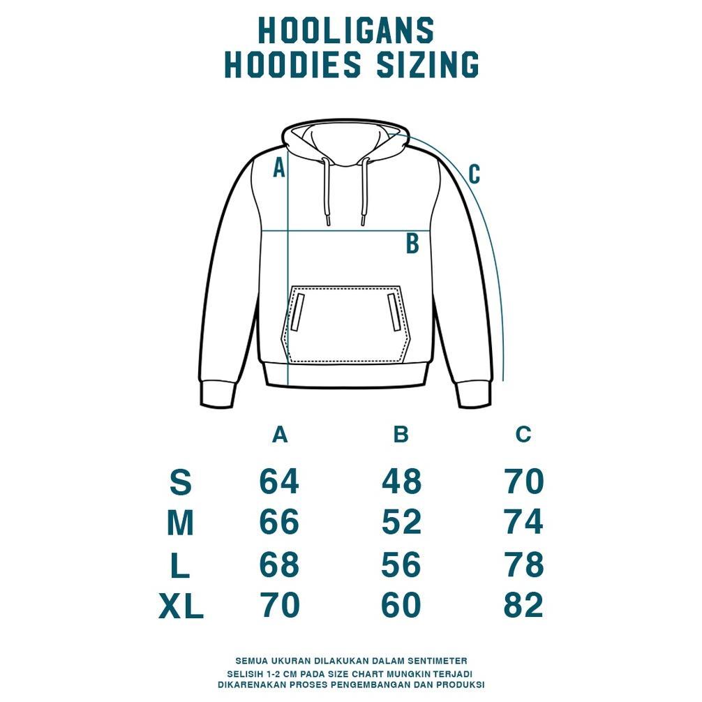FLASH SALE HOOLIGANS Hoodie Bold Netral - Black