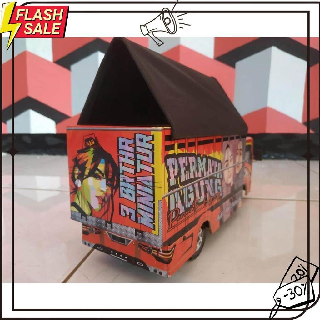 Cod Miniatur Truk Oleng Permata Agung Variasi Terpal, Trek, Trak, Truck Oleng Miniatur, Truk Oleng K