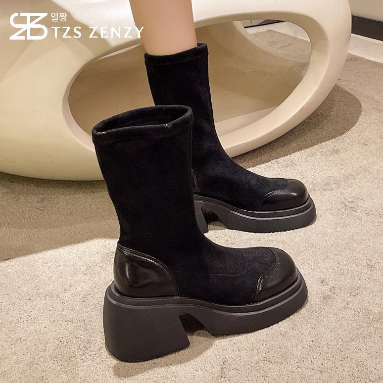 CUCI GUDANG TZS Zenzy Yeoldora Boots - Sepatu Boots Wanita - Sepatu Boots - Sepatu Boots - Boots Fas