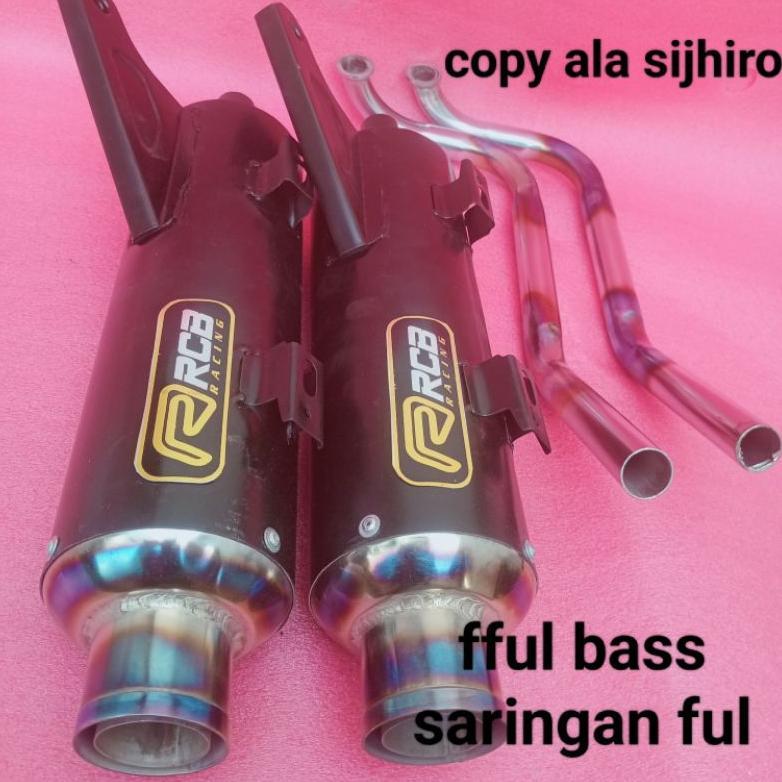 Termurah Knalpot Racing Rcb Metik Fful Bazz Ala Sijhiro Termurah Mio Sporti/Mio J/Mio Soul Karbu/Mio