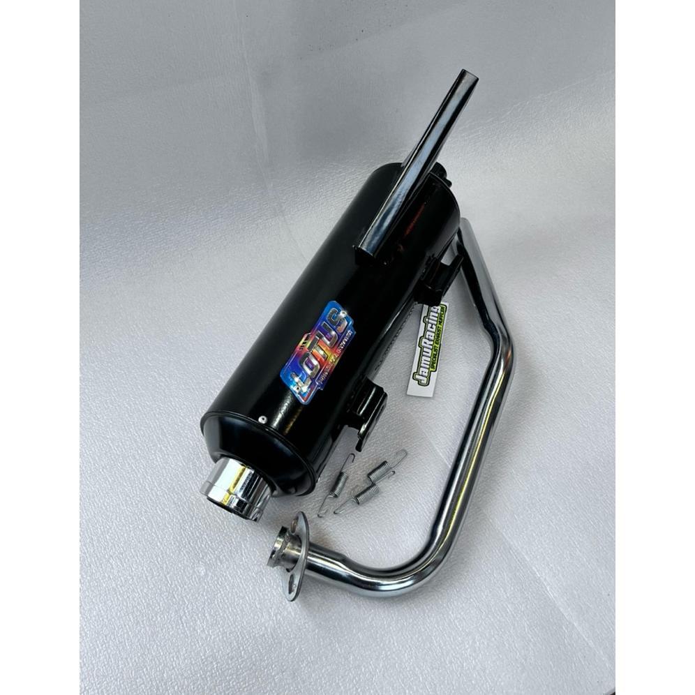 Grade Ori Knalpot Lotus Standar Racing Powder Coating Anti Gores Cocok Buat Beat Fi Beat Karbu Beat 