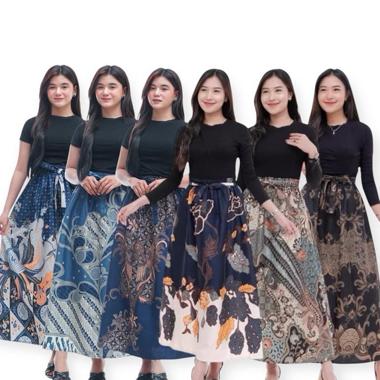 BEST SALE ROK BATIK PANJANG DEWASA ROK PAYUNG WANITA KLOK MOTIF TERBARU