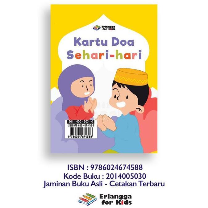 Kartu Doa Sehari Hari Erlangga For kids
