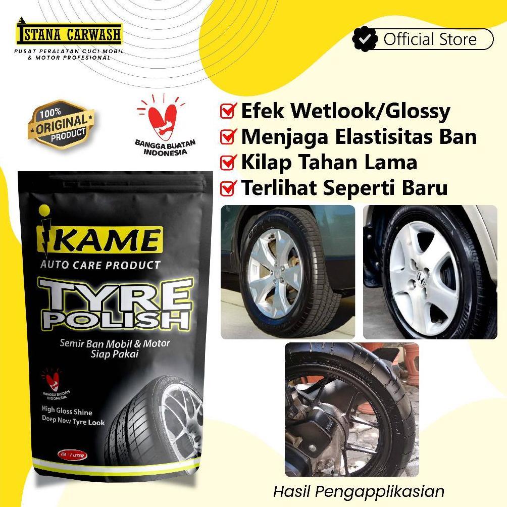 Murah Semir Ban Mobil Motor 1 Liter Ikame Pengkilap & Penghitam Ban Ekonomis Wetlook