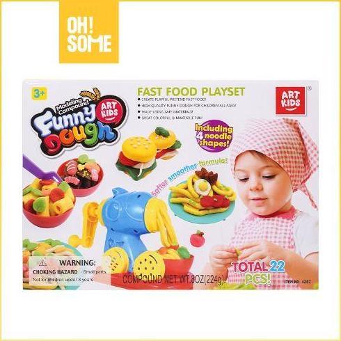 OhSome ART KIDSfunny dough fast food set Toys