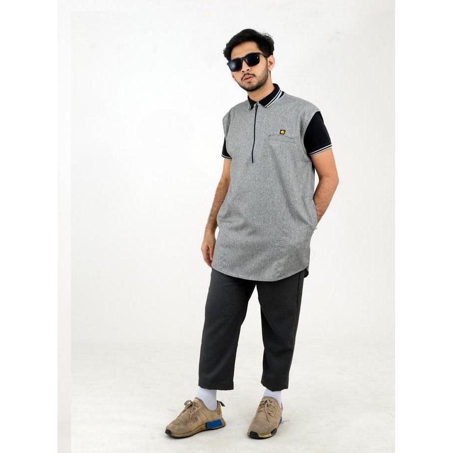 Rompi Sholat Classive ROSAL Rompi Shalat Muslim Pria Dewasa Kerah Oblong Ukuran M L XL 2XL 3XL