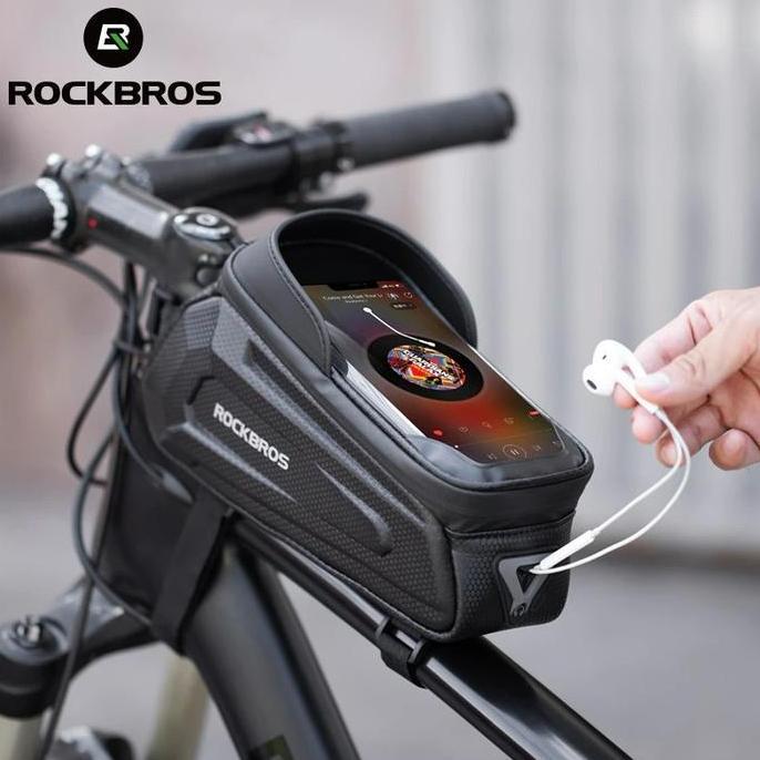 Rockbros B68 Tas Sepeda Waterproof Mtb Roadbike Top Tube Frame Bag Kualitas Terbaik Harga Termurah