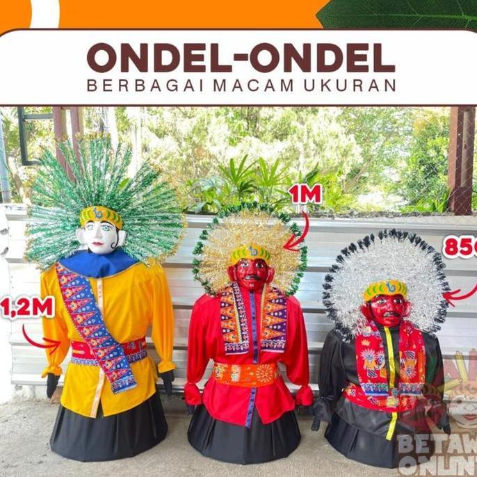 Ondel - Ondel 85cm Masuk Anak 2-3 Tahun / Ondel ondel bisa masuk anak anak / ondel ondel