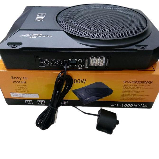 SUBWOFER 10 INCH KOLONG ADS AD 1000N SUBWOOFER BASSTUBE BASTUBE AKTIF bass kolong 10 inch aktif terl