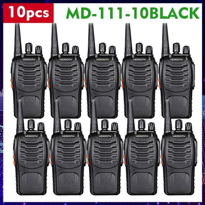 (COD) ht 888S 10pcs Original 2800MAh Handy Talky Tahan Jatuh Luar Ruangan Jarak Jauh Portabel MERODI